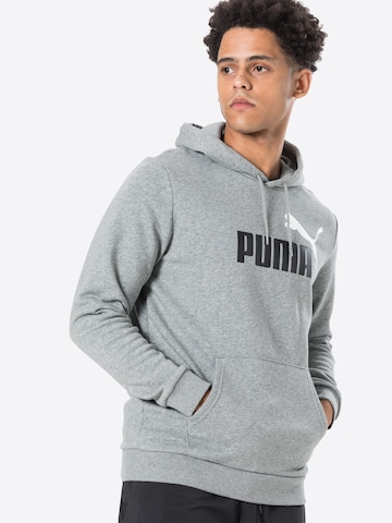 PUMA Sportovní mikina – šedá: přední strana