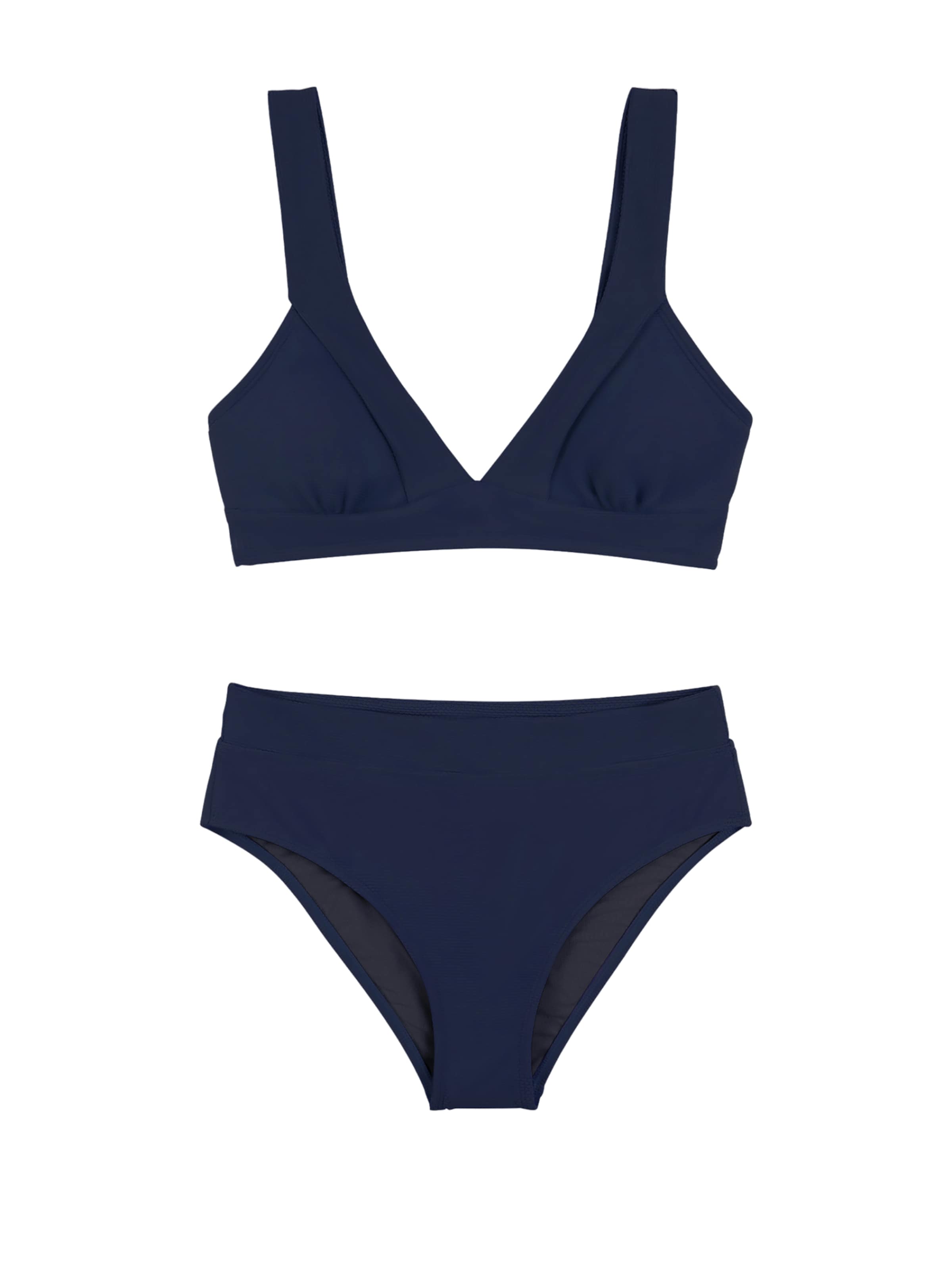 Cupshe Bustier Bikini 'CAA12C2D030AA' in Blau: Vorderseite