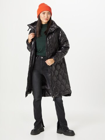 QS Χειμερινό παλτό σε μαύρο