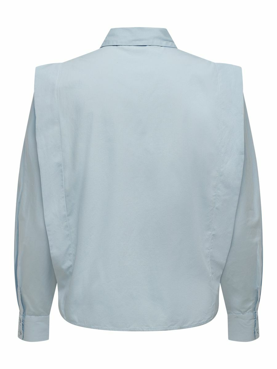 ONLY Rüschen Hemd in Himmelblau ONLY Rüschen Hemd in Himmelblau