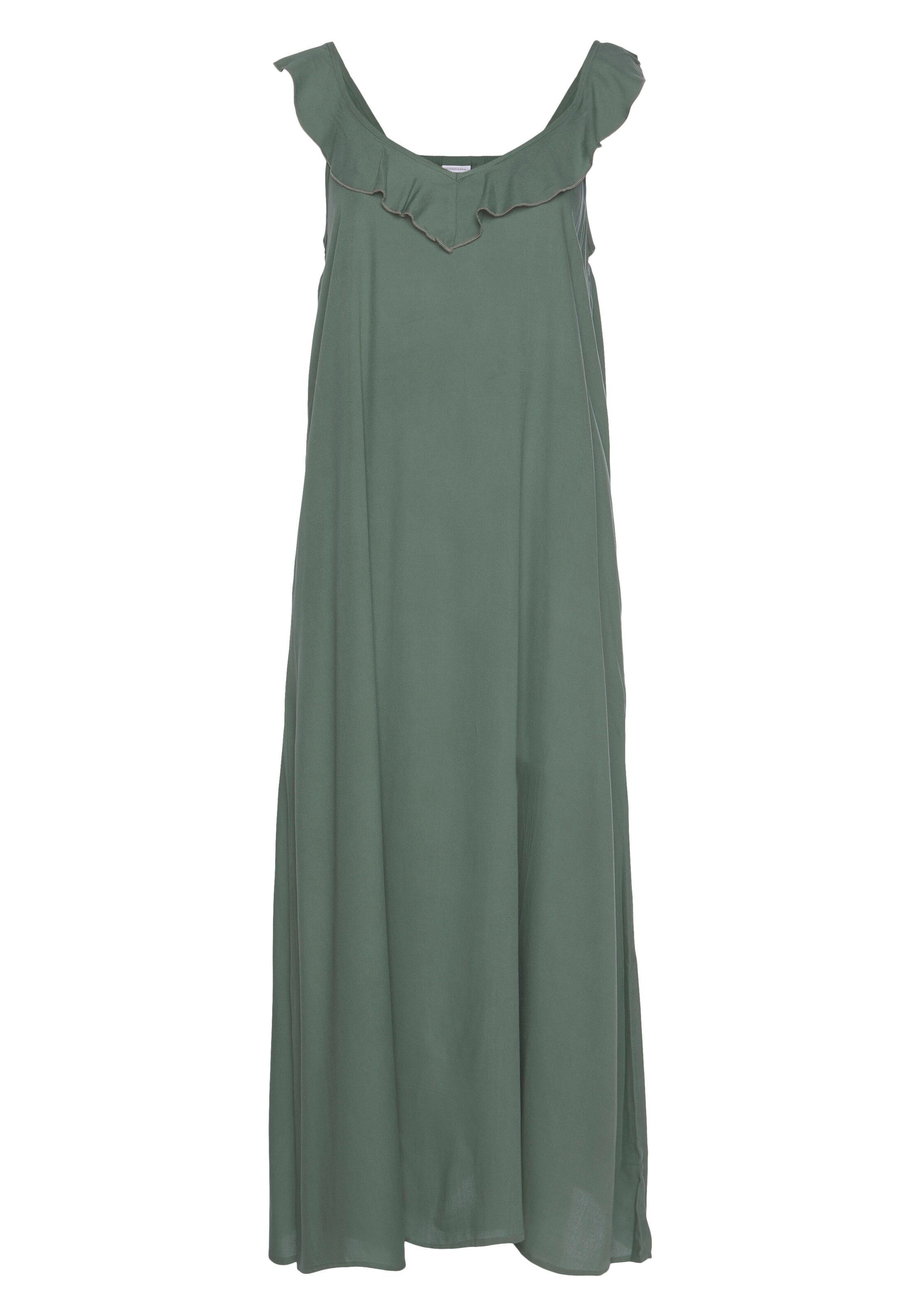 LASCANA - Vestido de verano en verde: frente