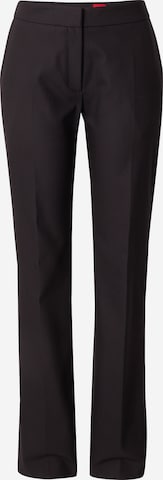 HUGO Normalny krój Spodnie w kant 'Haralie' w kolorze czarny: przód