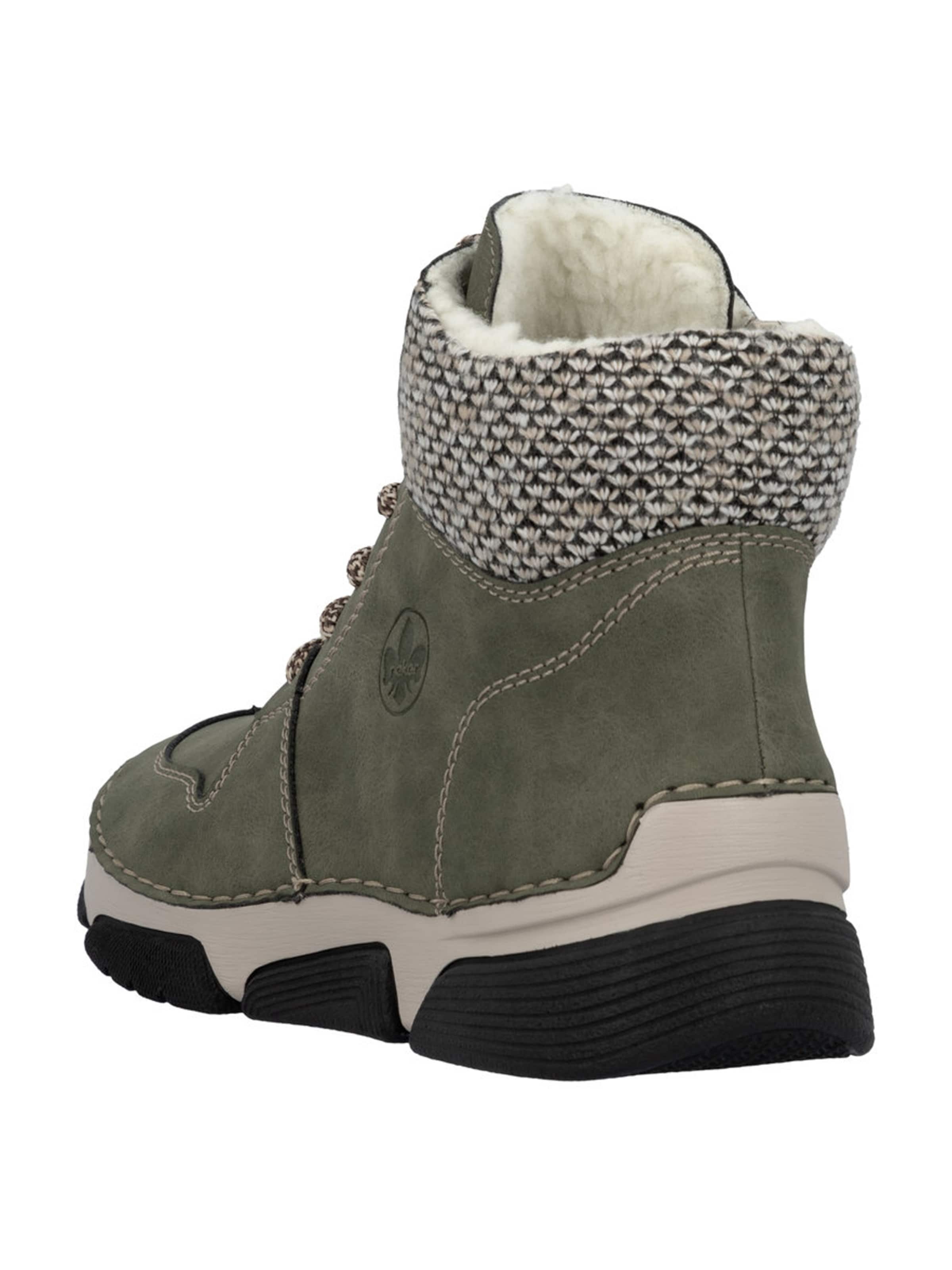 Stivaletto stringato di Rieker in verde