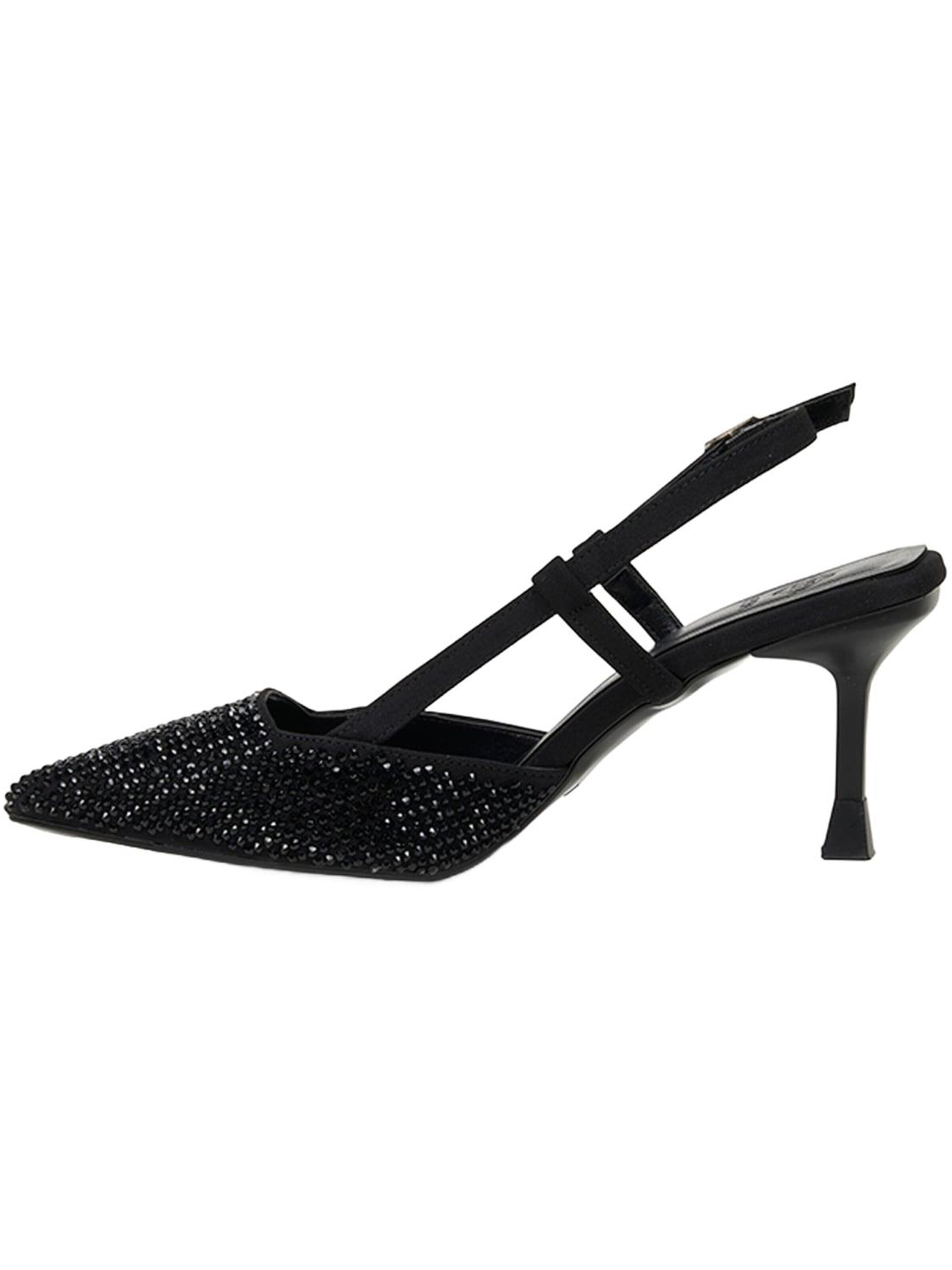 Desa - Zapatos destalonado 'Stilett' en negro: frente