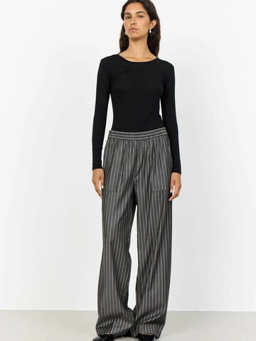 Levete Room Wide leg Broek 'Kaya 2' in Zwart
