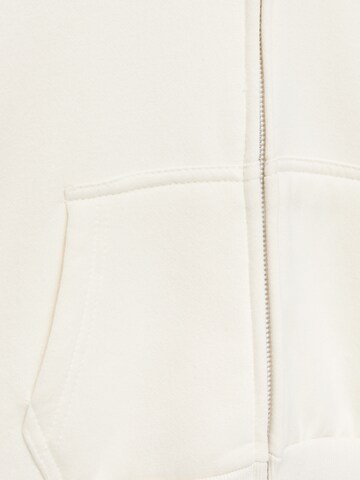 Pull&Bear Bluza rozpinana w kolorze biały