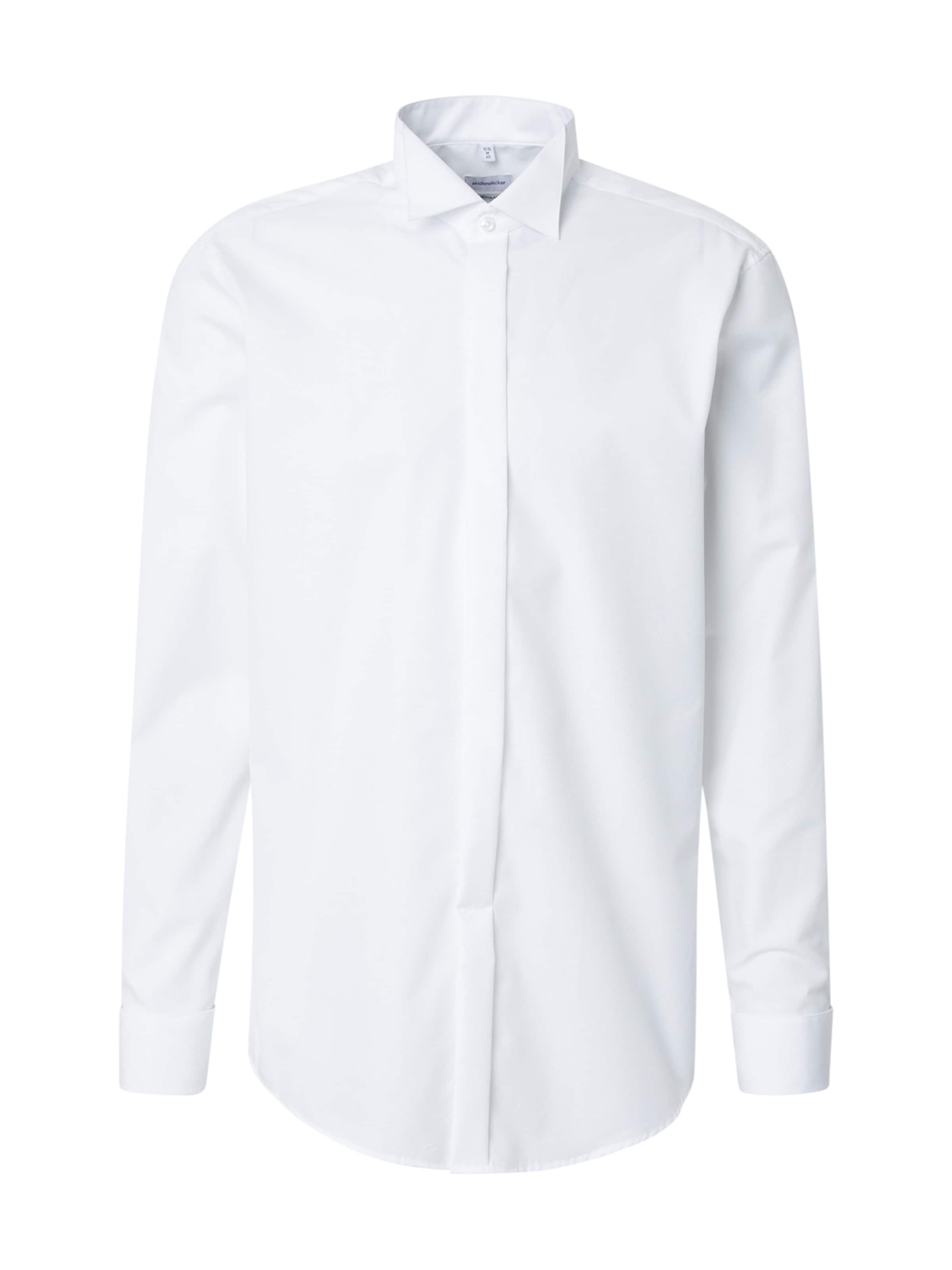 SEIDENSTICKER Regular fit Πουκάμισο για το γραφείο 'CARMEN 108 UMA' σε λευκό: μπροστά