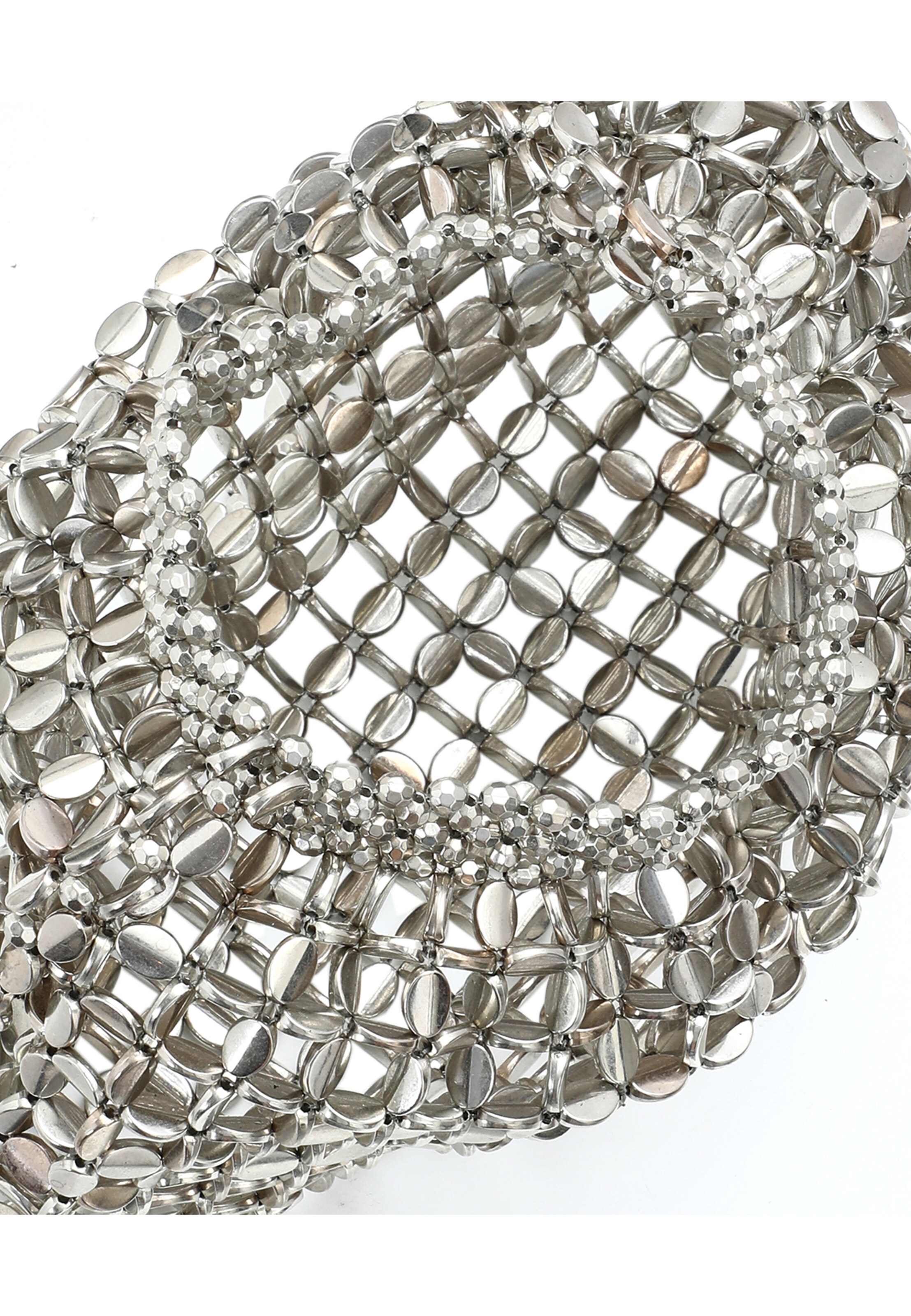 Koosh Tasche in Silber