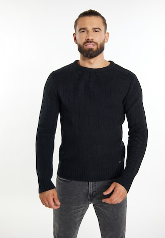 DreiMaster Vintage Пуловер в черно: отпред