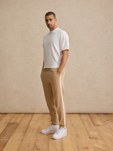 DAN FOX APPAREL Tapered Pants 'Sven' in Beige