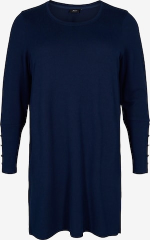 Zizzi Shirt 'LUCCA' in Blue: front