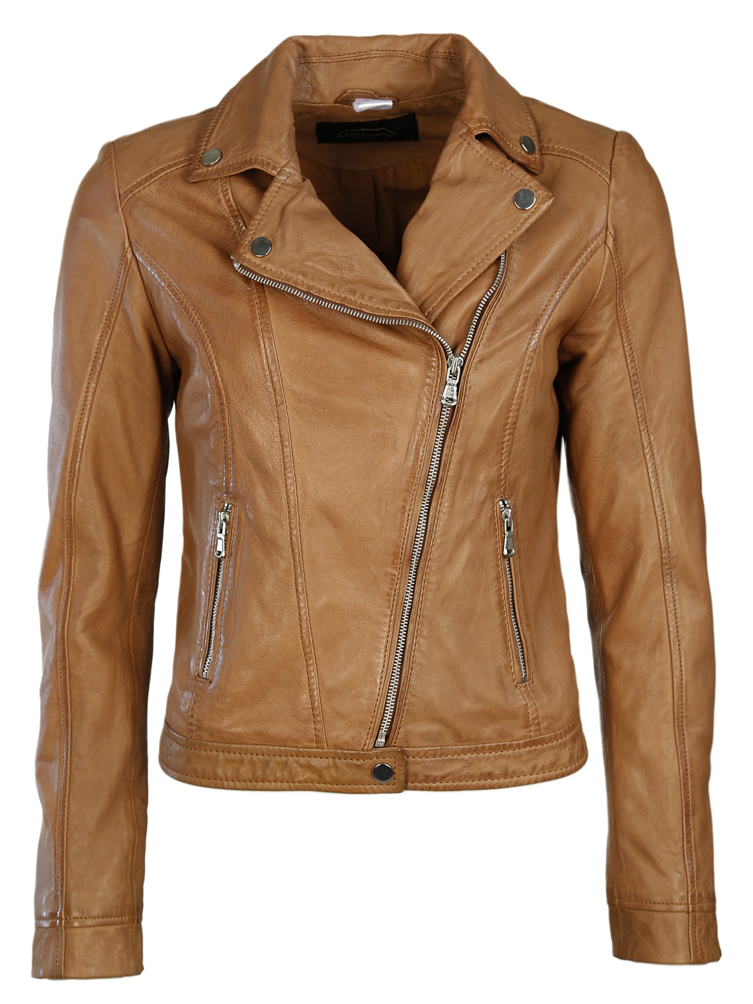 JCC Lederjacke in Braun: Vorderseite
