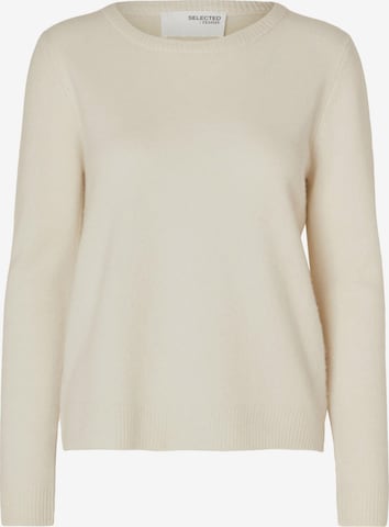 SELECTED - Jersey 'Manila' en beige: frente