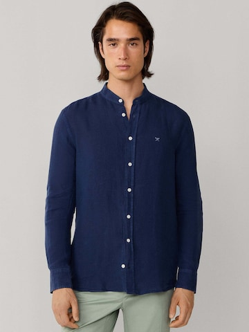 Coupe regular Chemise Hackett London en bleu : devant
