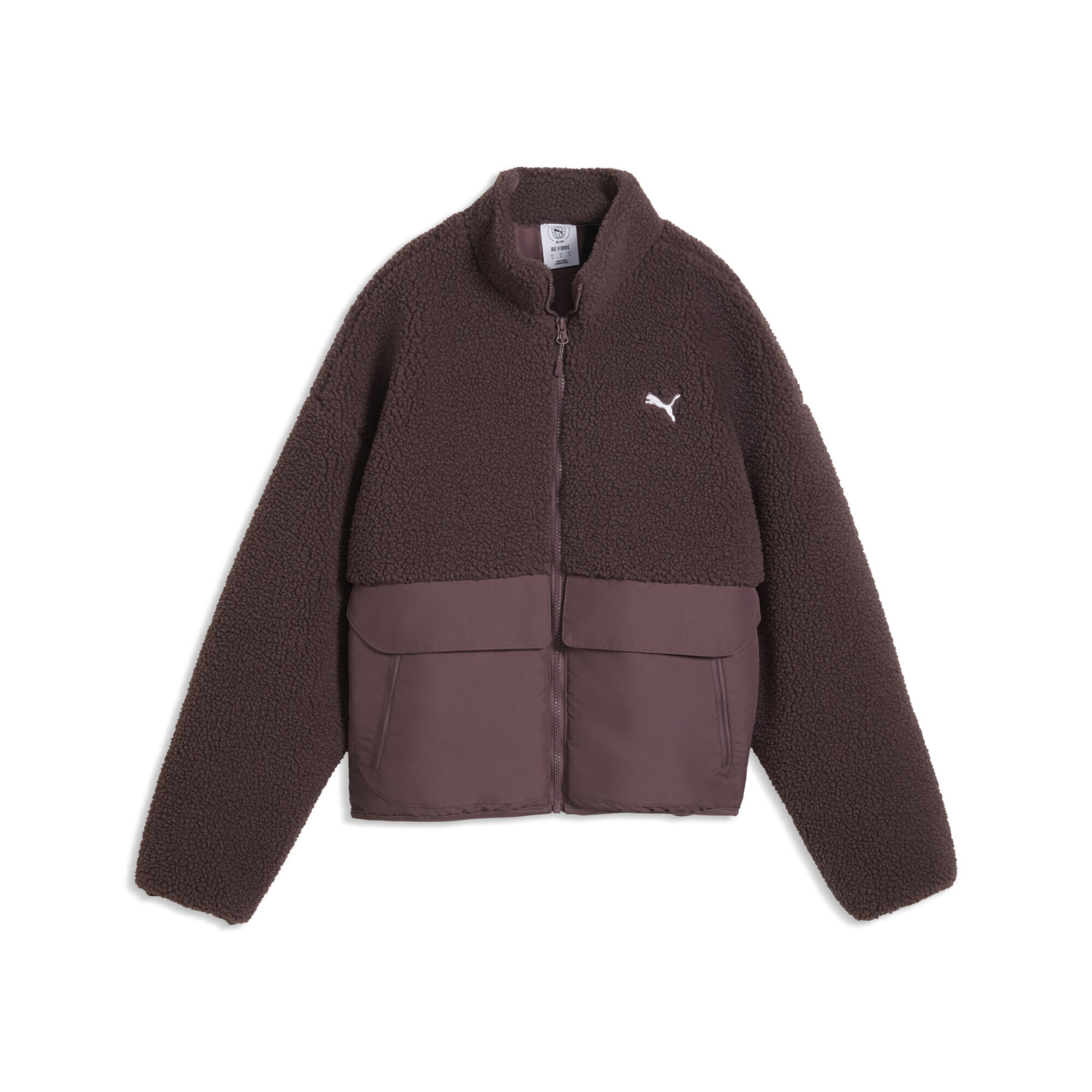 PUMA Tussenjas 'Re:Fibre' in Bruin: voorkant