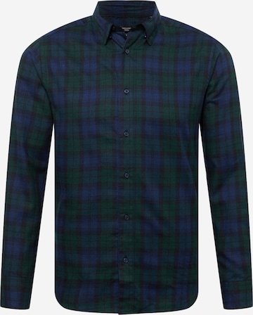 JACK & JONES Regular fit Button Up Shirt 'DALLAS' in Blue: front