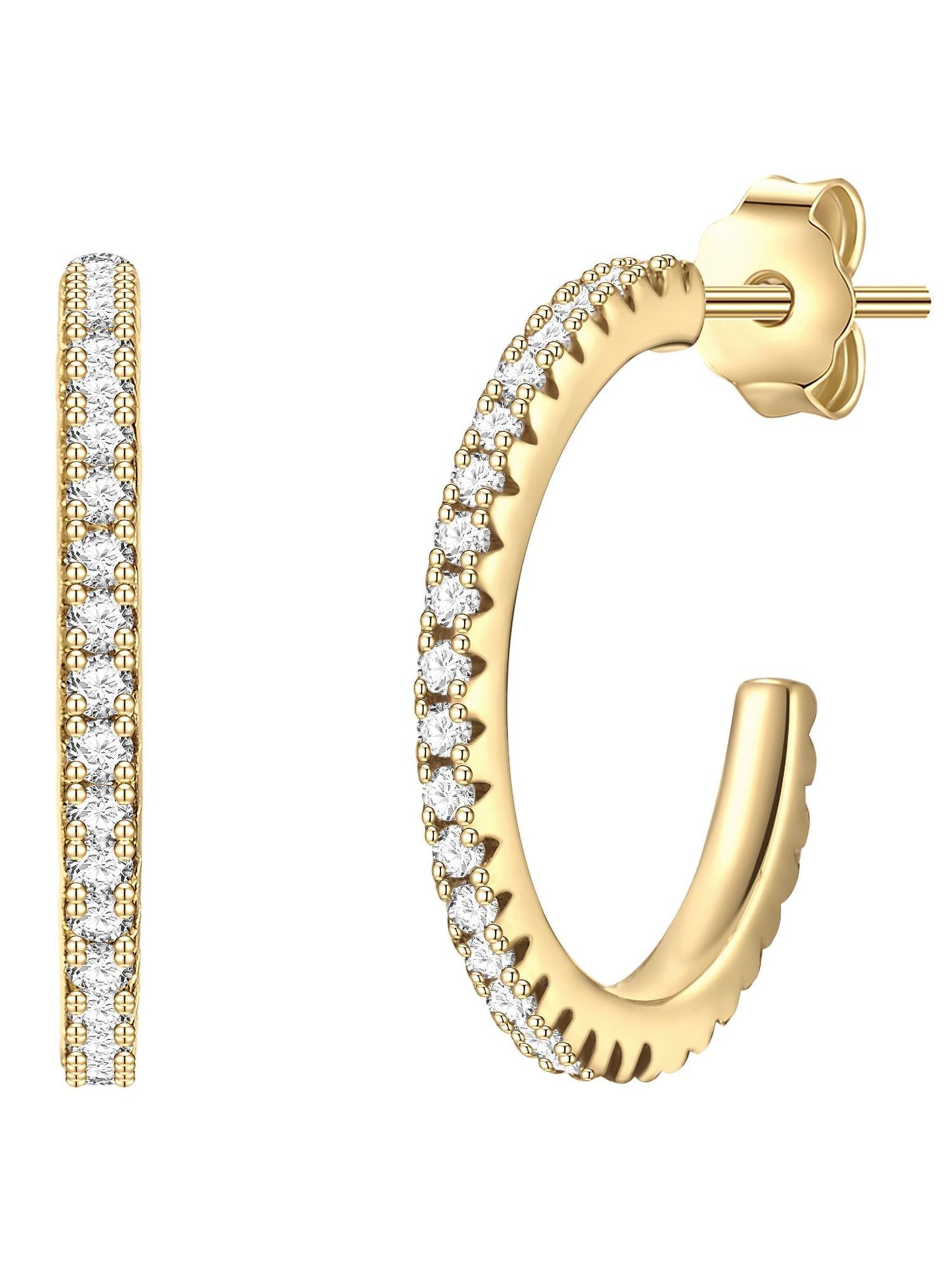 Glanzstücke München Oorbellen in Goud: voorkant