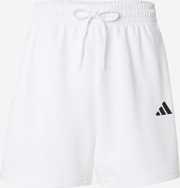 Pantalon de sport ADIDAS SPORTSWEAR en blanc : devant