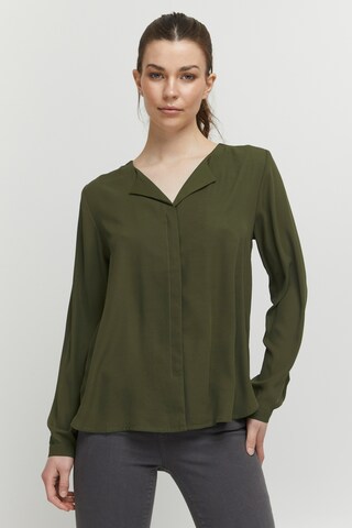b.young Blouse in Groen: voorkant
