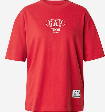 T-shirt oversize GAP en rouge : devant