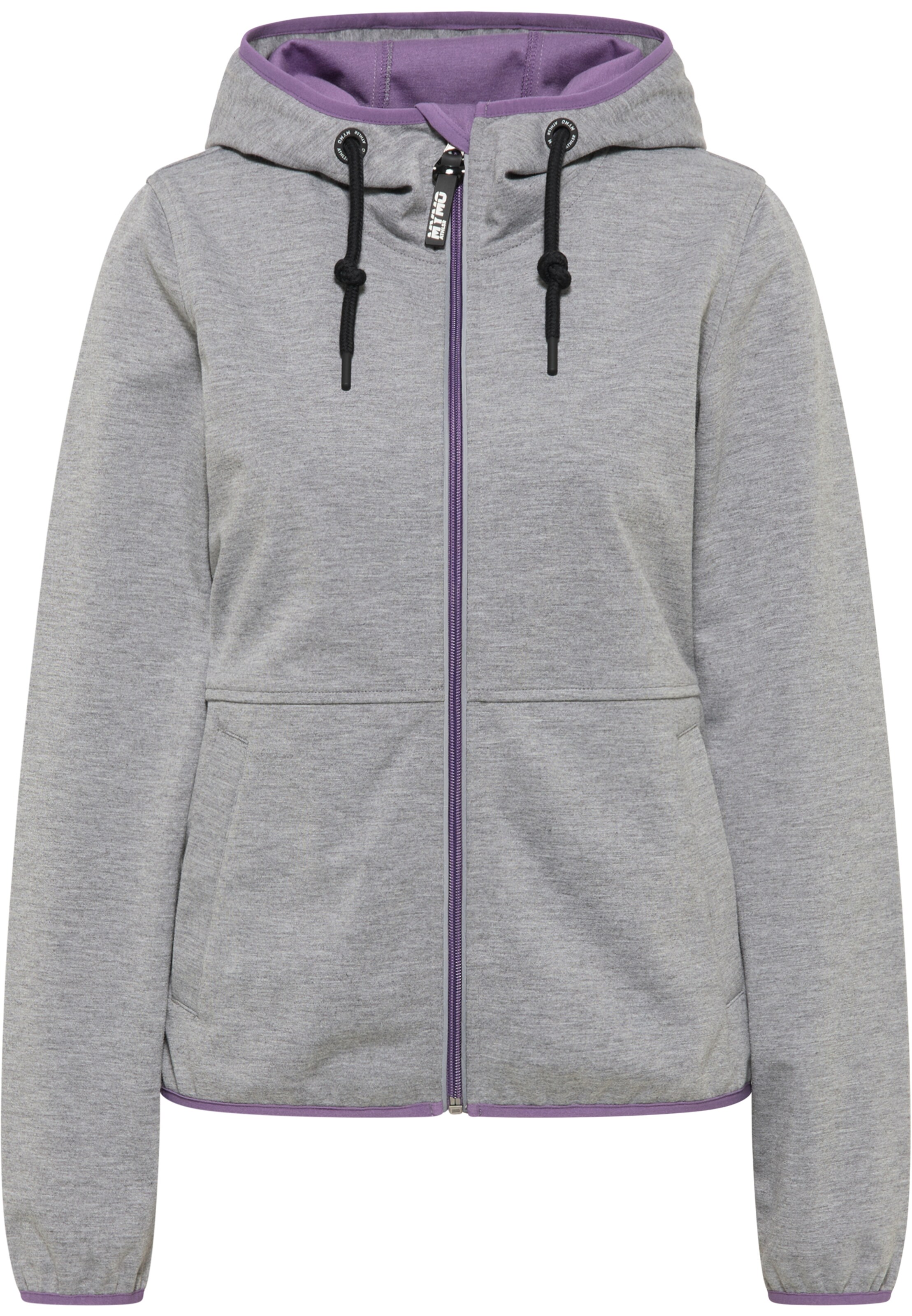 myMo ATHLSR Funkčná bunda - Sivá: predná strana