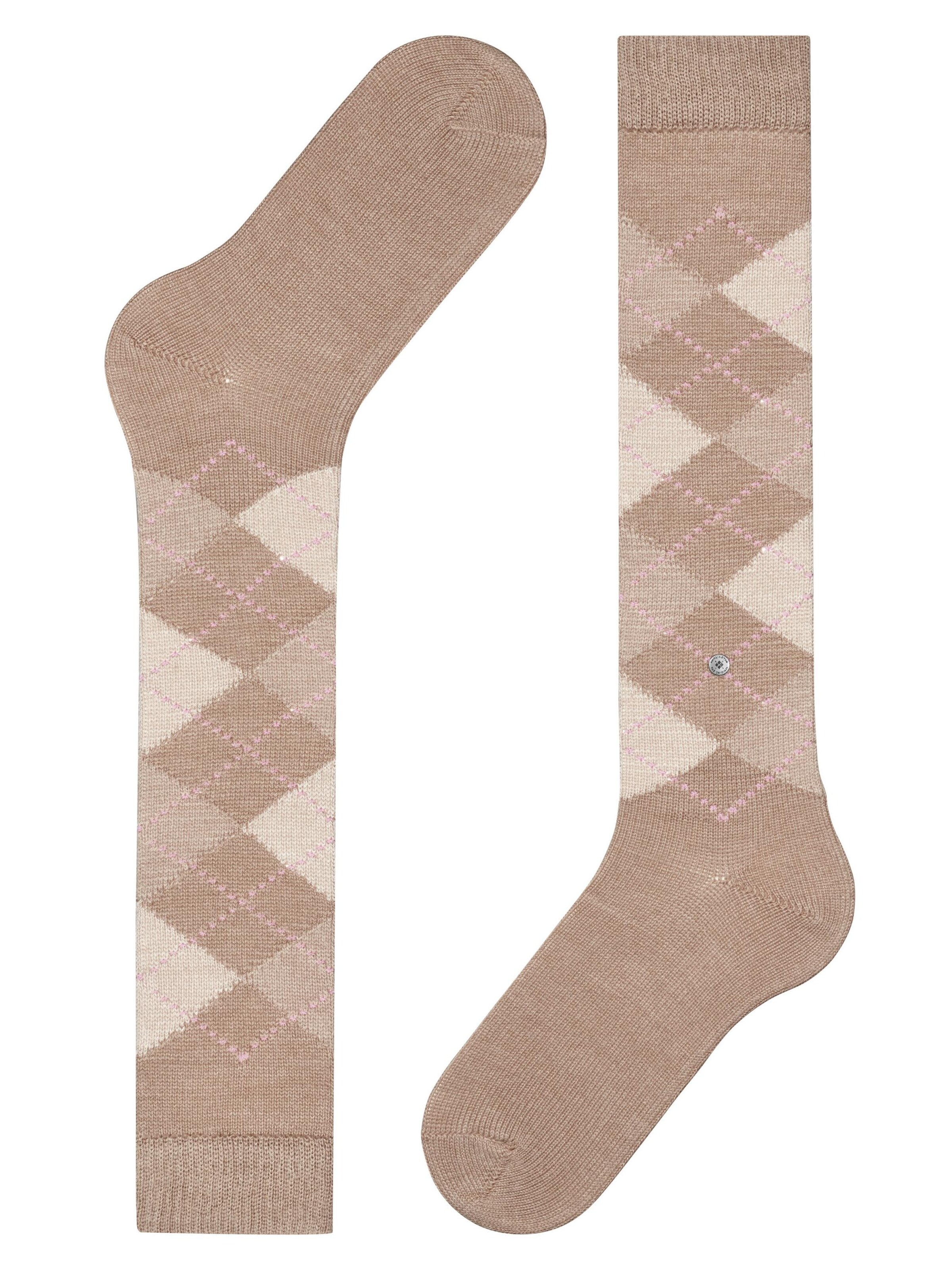 BURLINGTON Overknee Strümpfe 'Whitby'‌‌ in Gelb