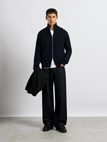 Burocs Knit Cardigan in Blue
