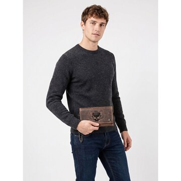 Porte-monnaies GREENBURRY en marron : devant