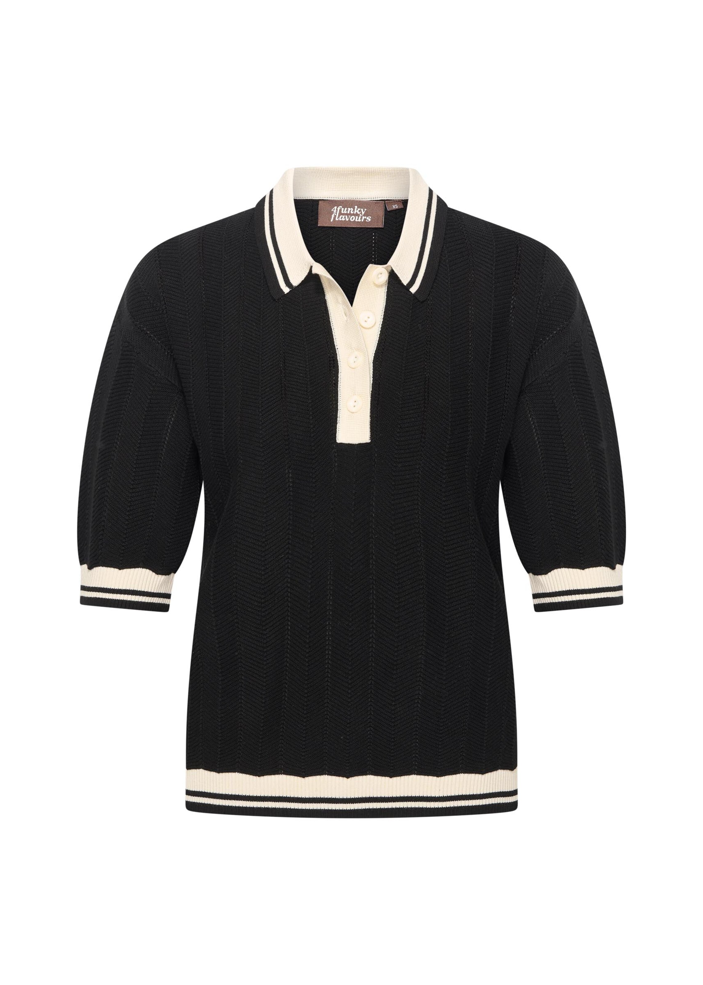 4funkyflavours Shirt 'Get A Feeling' in Black: front