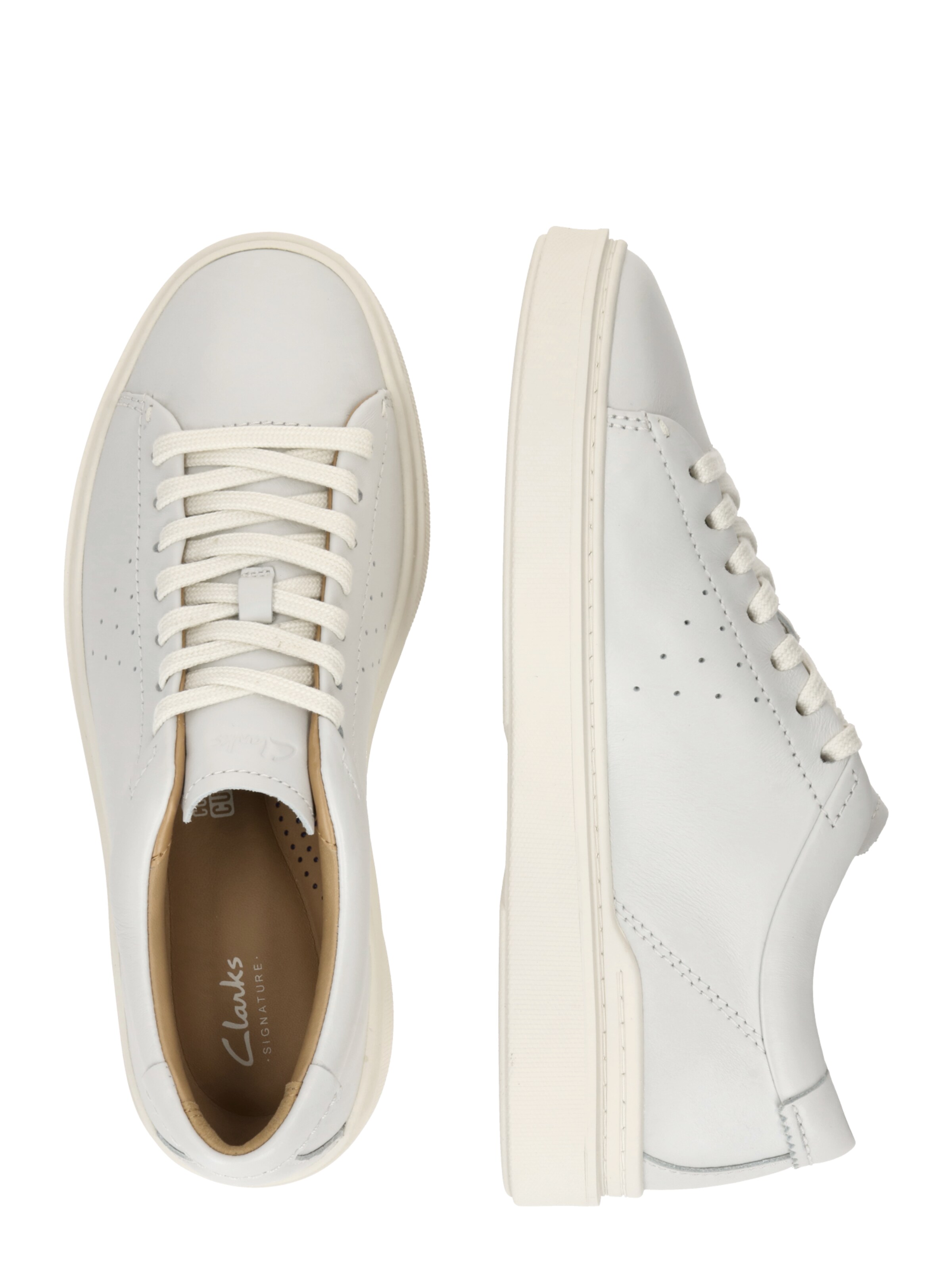 Baskets basses 'Craft Swift' CLARKS en blanc
