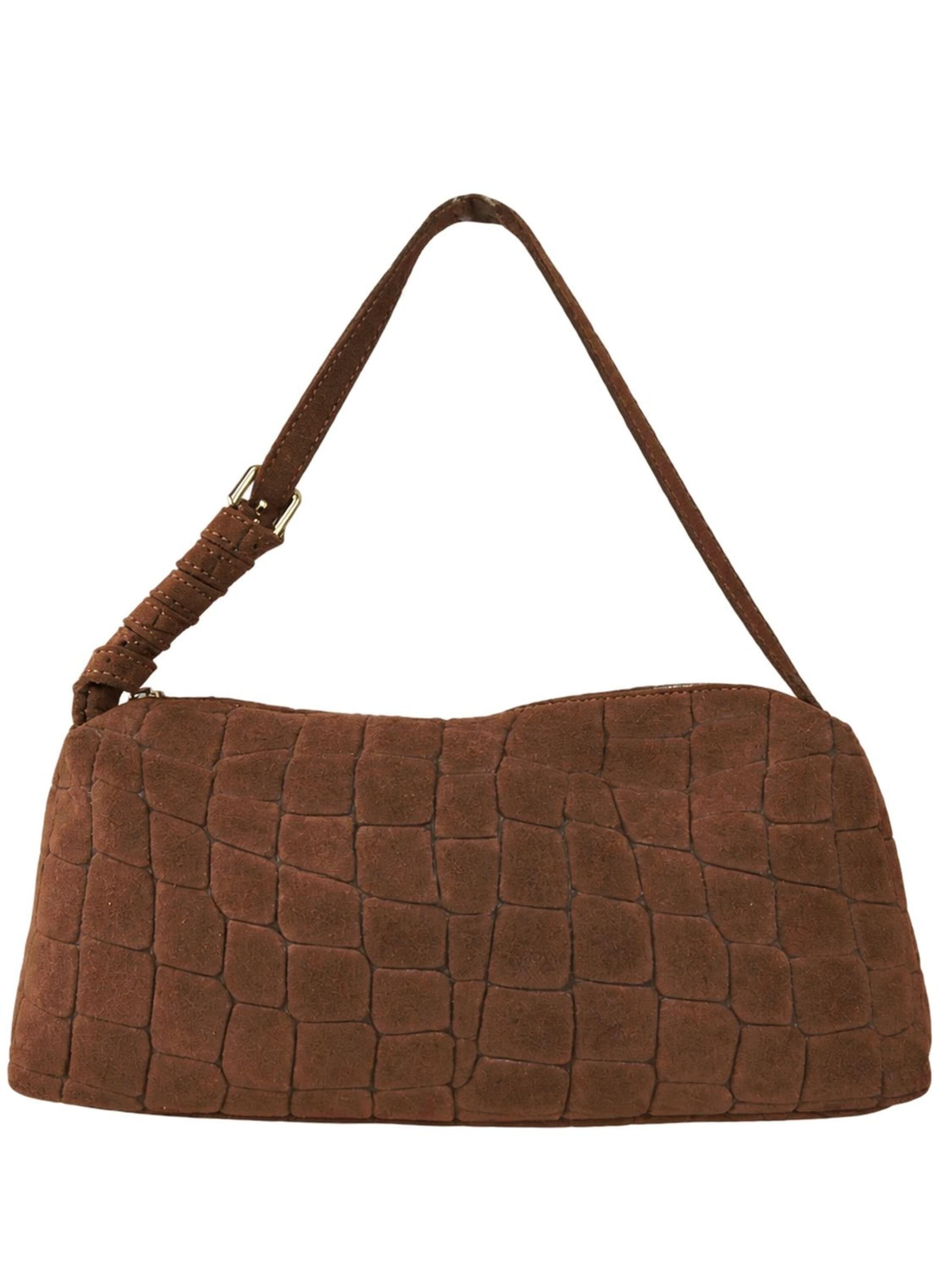 Sac bandoulière Florence en marron : devant