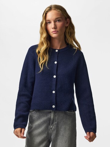 PIECES Knit Cardigan 'SILLY' in Blue