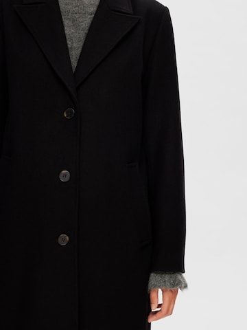 SELECTED FEMME Between-Seasons Coat 'ALMA' in Black