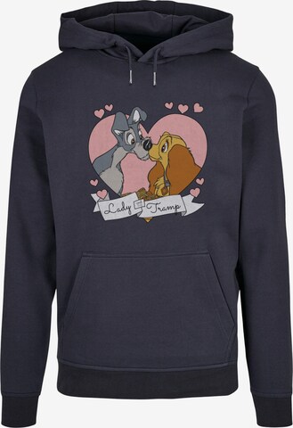 ABSOLUTE CULT Sweatshirt 'Lady And The Tramp - Love' in Blauw: voorkant