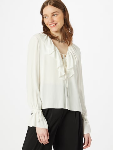 PATRIZIA PEPE Bluse in Wit: voorkant