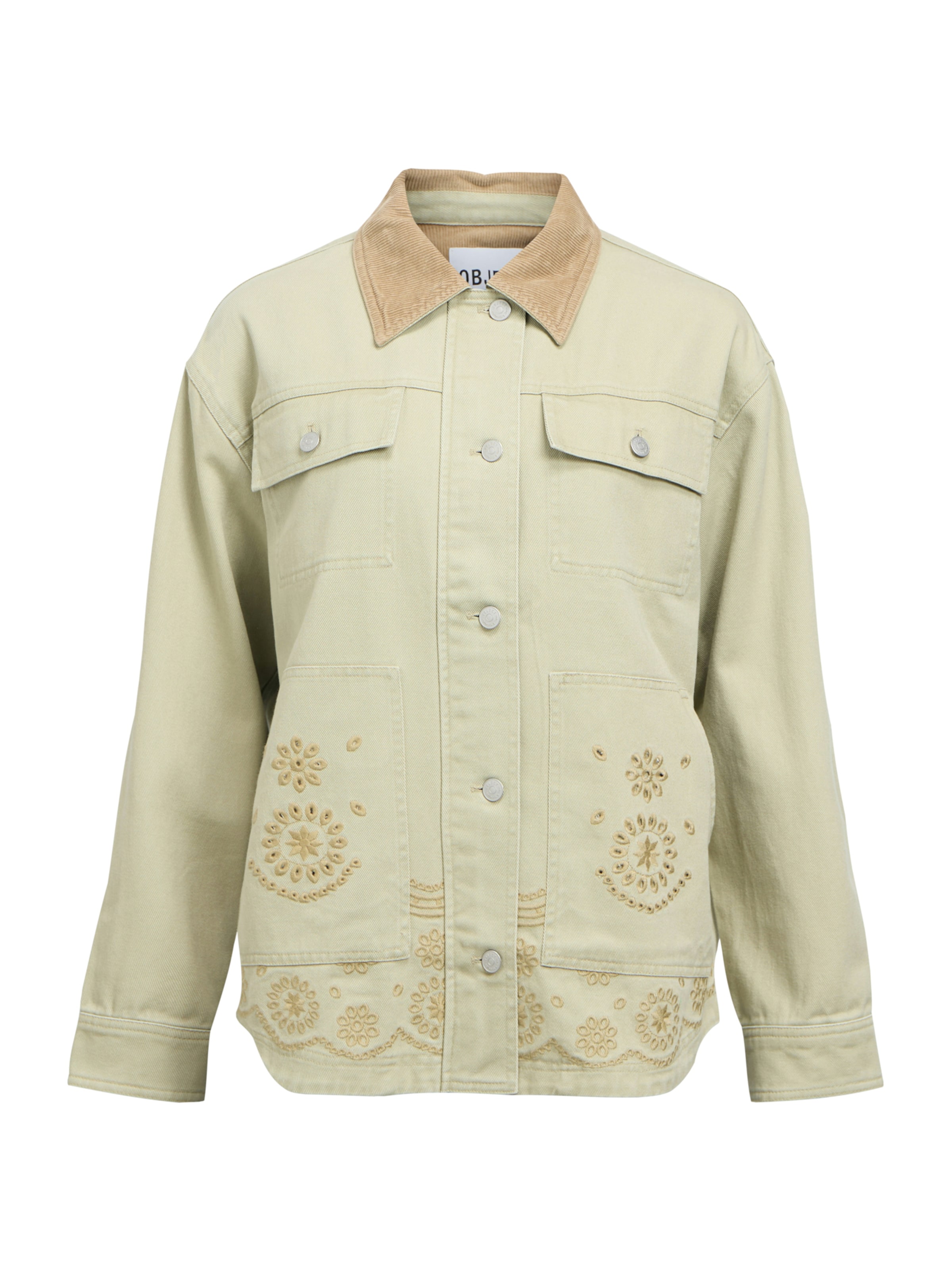 OBJECT Veste mi-saison 'OBJJESSY' en kaki / vert pastel, Vue avec produit