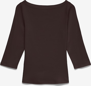 Vero Moda Curve Shirt 'THEA' in Bruin: voorkant