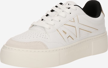ARMANI EXCHANGE Trampki niskie w kolorze biały: przód