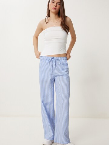 Happiness İstanbul Wide leg Byxa i blå