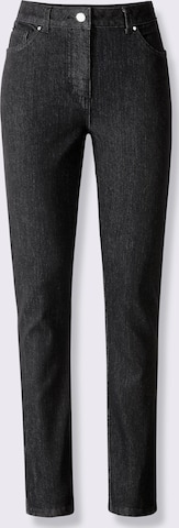 juoda heine Prigludęs Džinsai: priekis