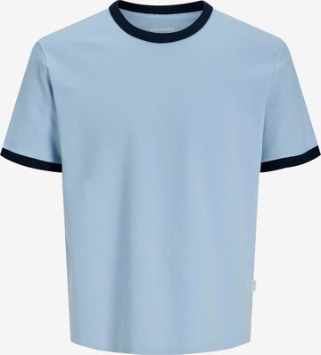 Jack & Jones Plus Majica 'JORSAVONA' | modra barva: sprednja stran