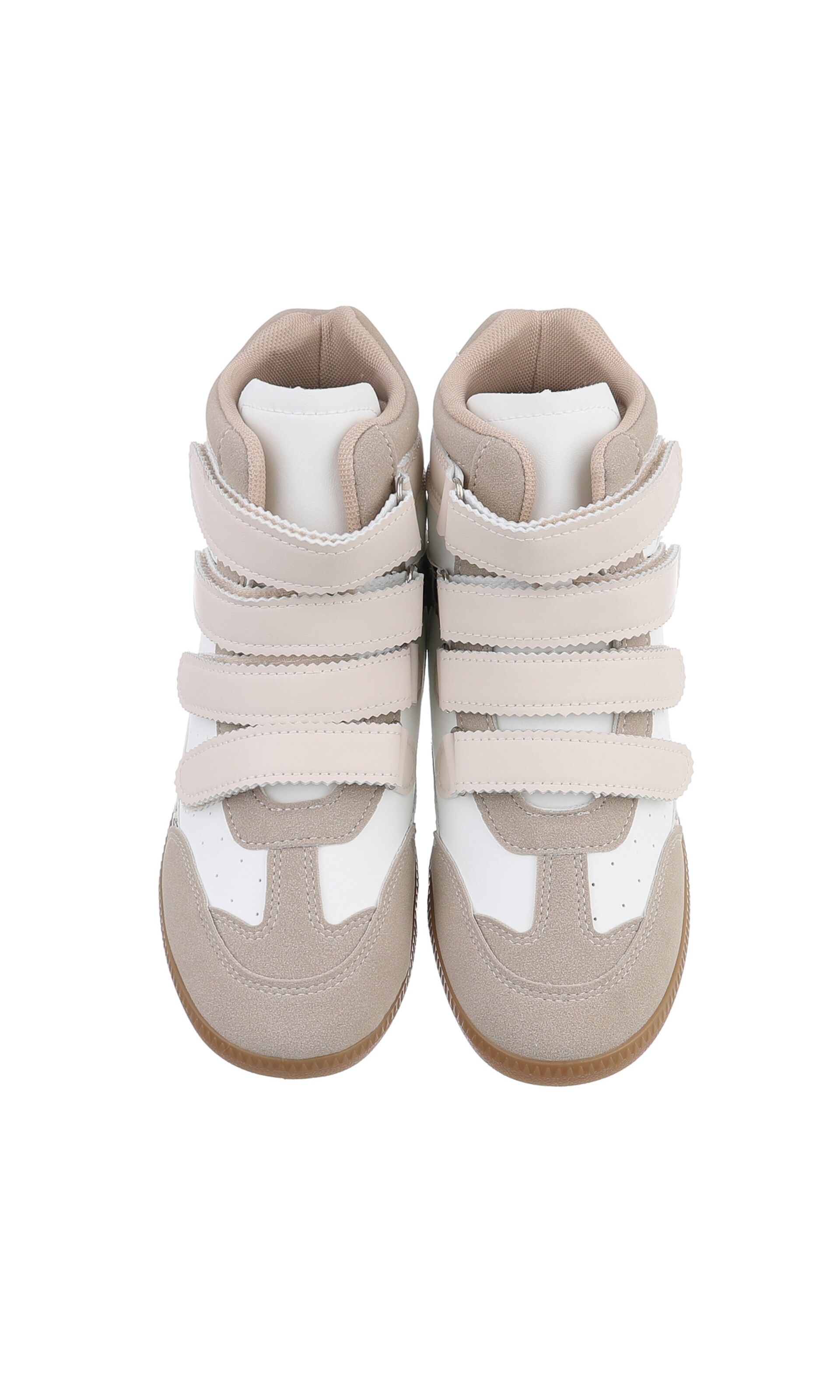 Ital-Design High-Top Sneakers in Beige