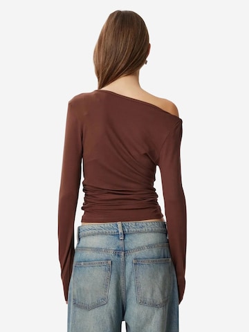 Happiness İstanbul - Blusa 'Blusen' em castanho