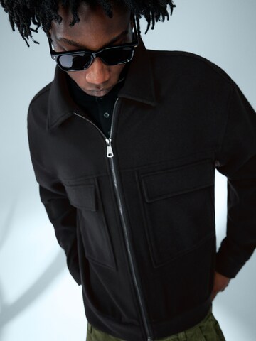 Bershka Between-season jacket in Black