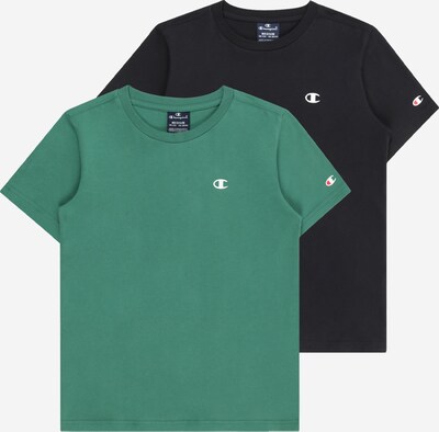 Champion Authentic Athletic Apparel Shirt in Green / Red / Black / White, Item view