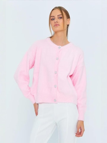 MixRay Strickjacke in Pink: Vorderseite