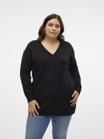 Vero Moda Curve Свитер 'VMCGold' в Черный: спереди