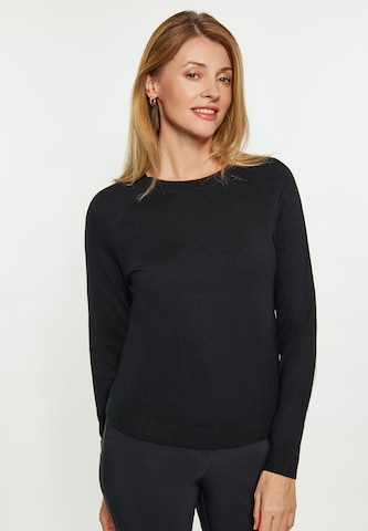 usha BLACK LABEL Pullover in Schwarz: predná strana