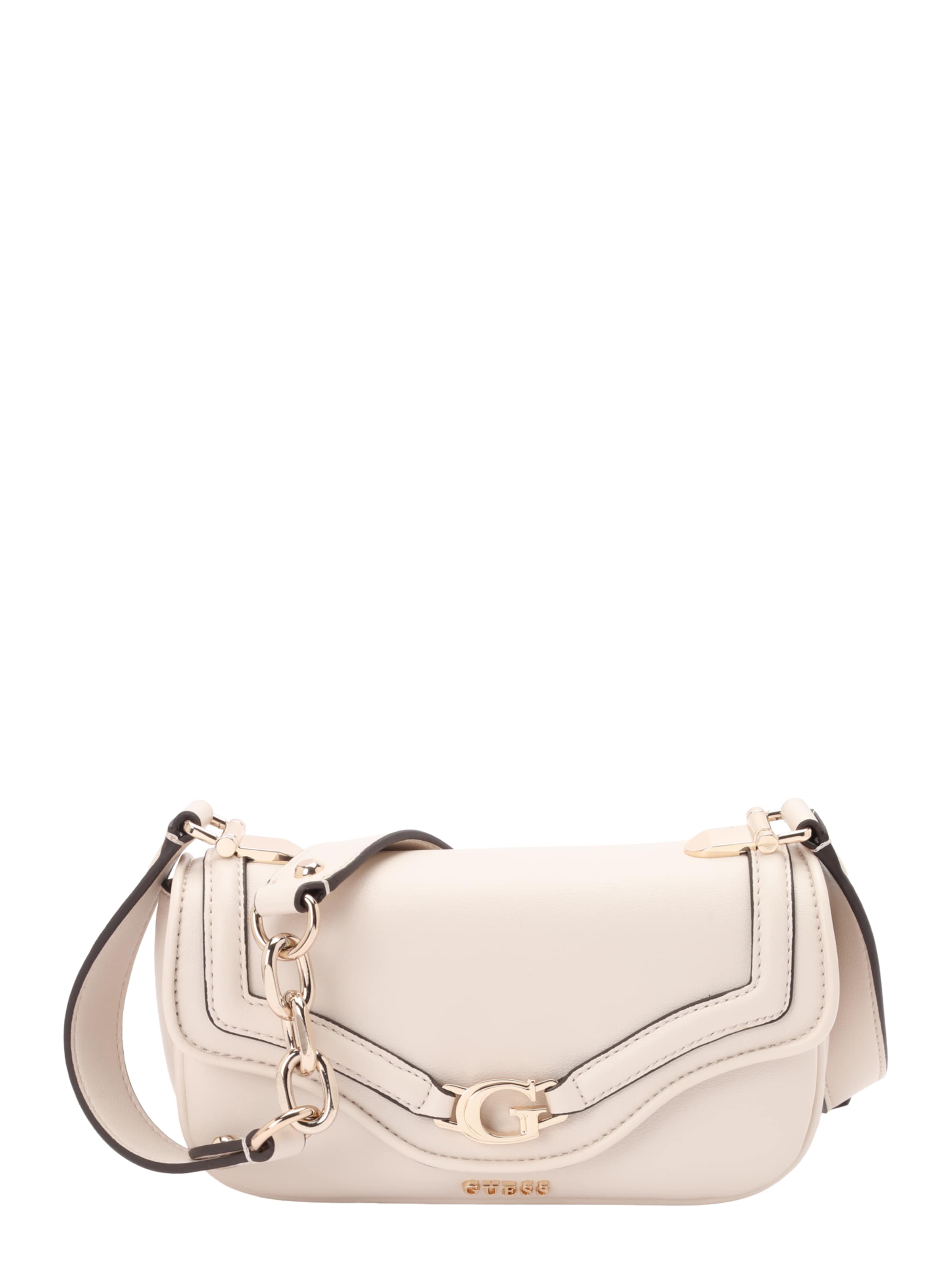 GUESS Τσάντα ώμου 'DEA CROSSBODY FLAP' σε λευκό: μπροστά