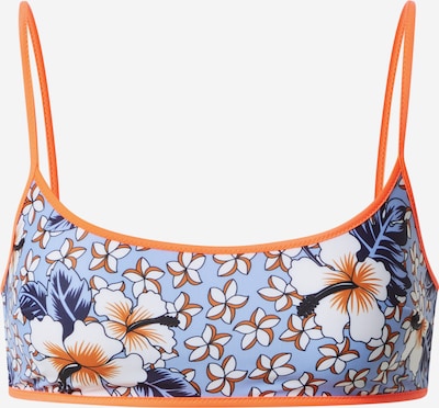 DIESEL Hauts de bikini en bleu / orange / blanc, Vue avec produit